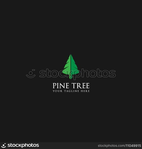 pine tree logo vector