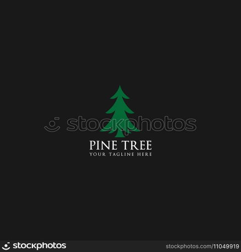 pine tree logo vector