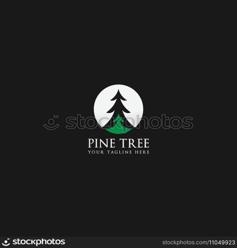 pine tree logo vector