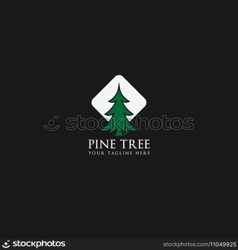 pine tree logo vector