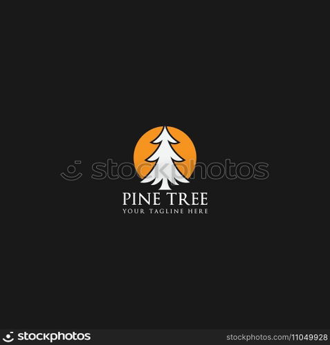 pine tree logo vector