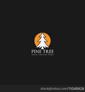 pine tree logo vector