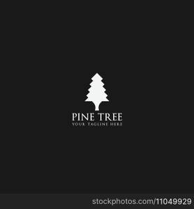 pine tree logo vector