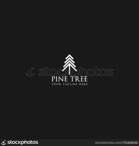 pine tree logo vector