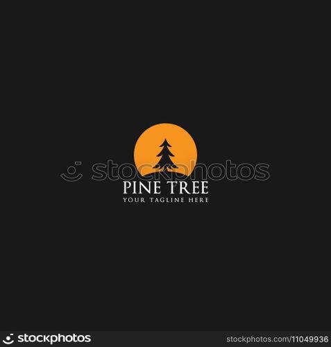 pine tree logo vector