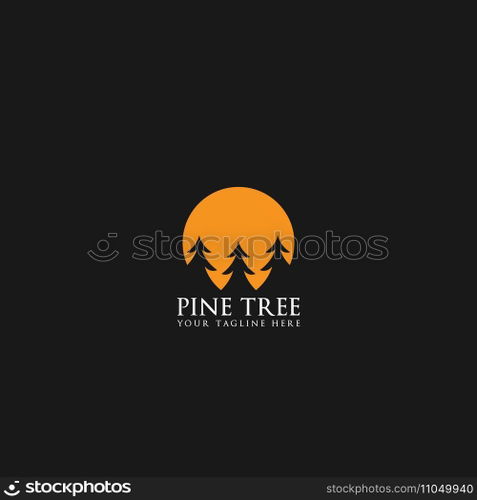 pine tree logo vector