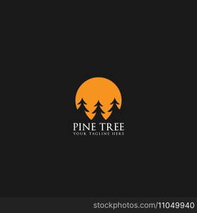 pine tree logo vector