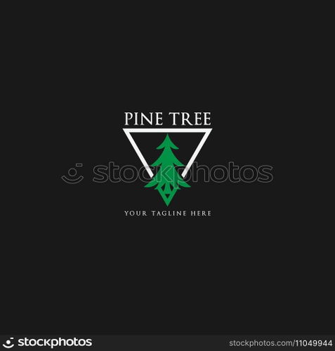 pine tree logo vector