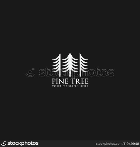 pine tree logo vector