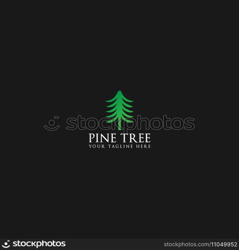 pine tree logo vector