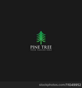 pine tree logo vector