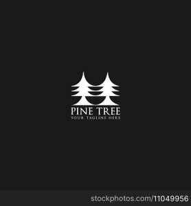 pine tree logo vector