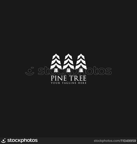 pine tree logo vector