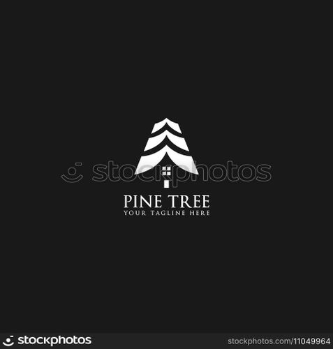 pine tree logo vector