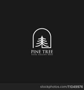 pine tree logo vector