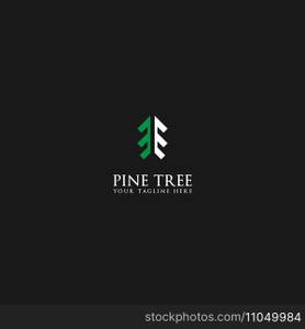 pine tree logo vector