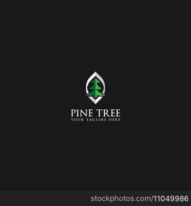pine tree logo vector