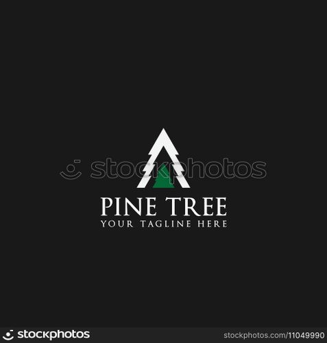 pine tree logo vector