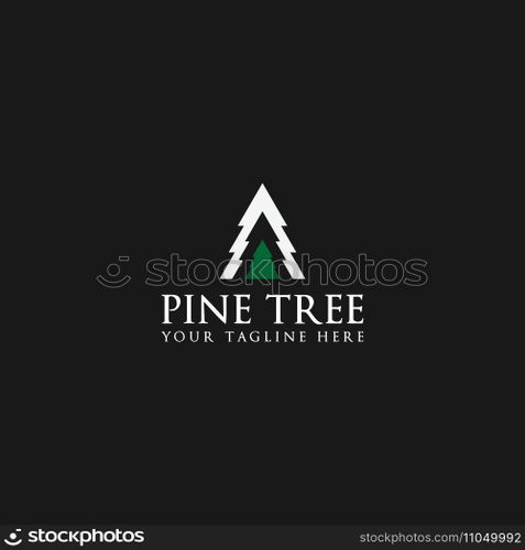 pine tree logo vector