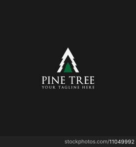 pine tree logo vector