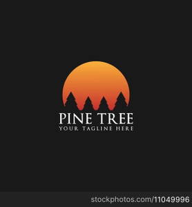 pine tree logo vector