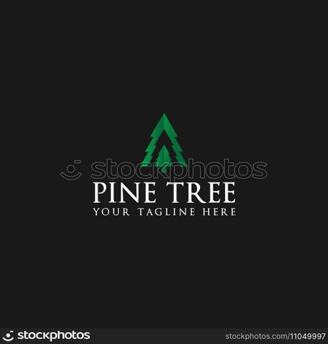 pine tree logo vector