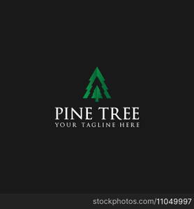 pine tree logo vector