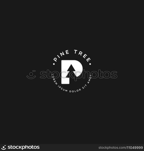 pine tree logo vector