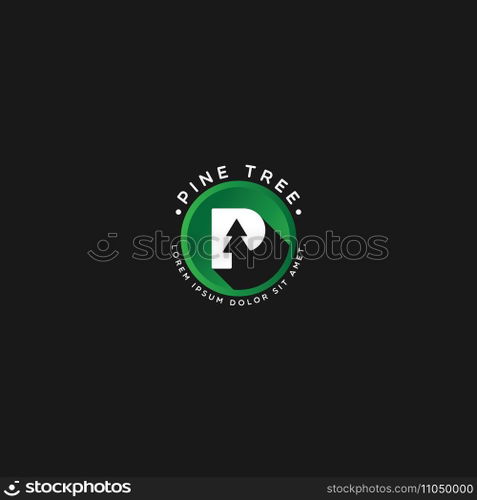 pine tree logo vector