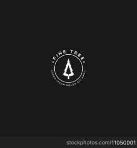 pine tree logo vector