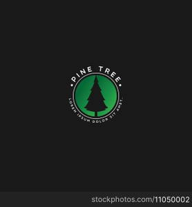 pine tree logo vector