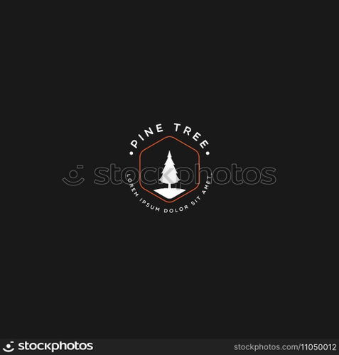 pine tree logo vector