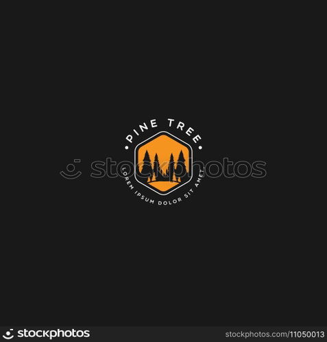 pine tree logo vector