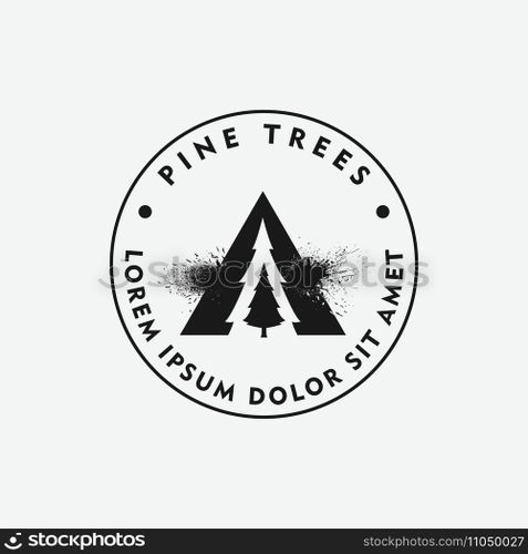 pine tree logo vector