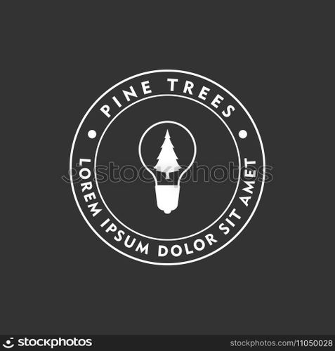 pine tree logo vector