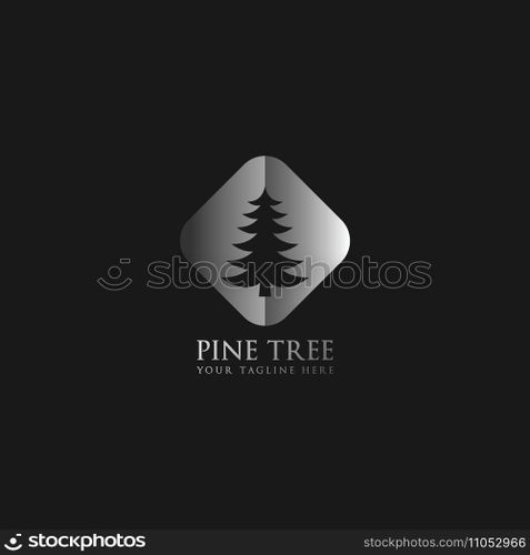 pine tree logo vector