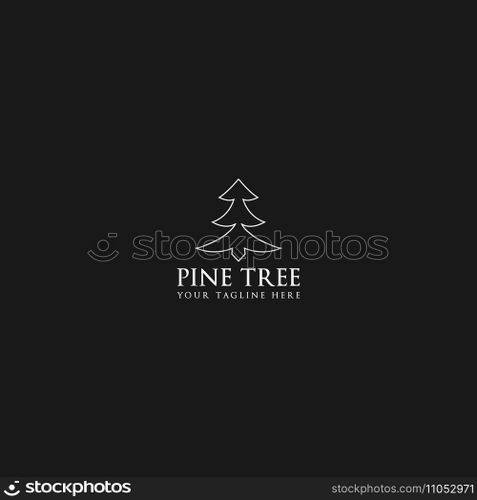 pine tree logo vector