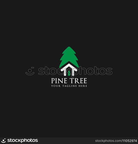 pine tree logo vector