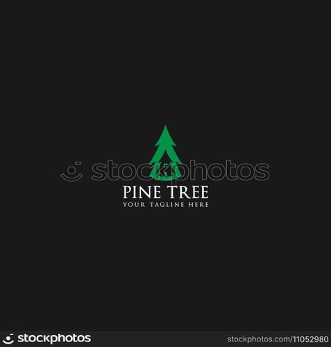pine tree logo vector