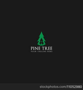 pine tree logo vector