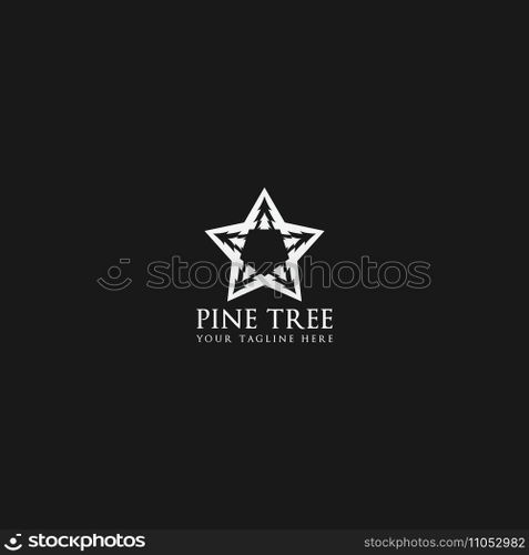 pine tree logo vector