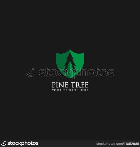 pine tree logo vector