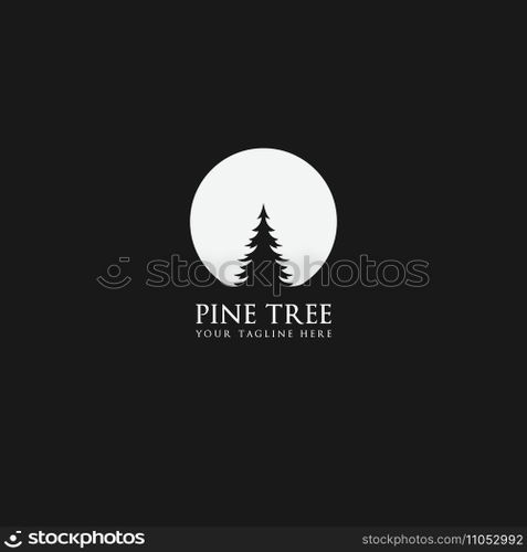 pine tree logo vector