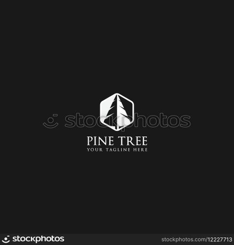 pine tree logo vector