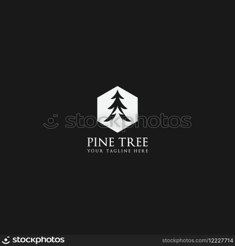 pine tree logo vector