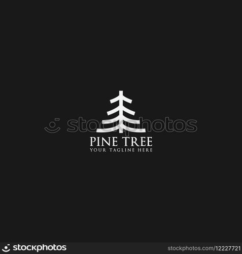pine tree logo vector