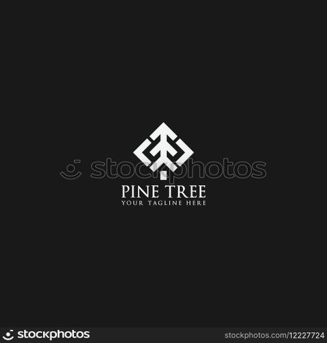 pine tree logo vector