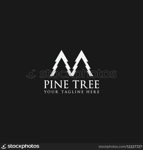 pine tree logo vector