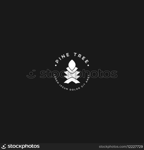 pine tree logo vector
