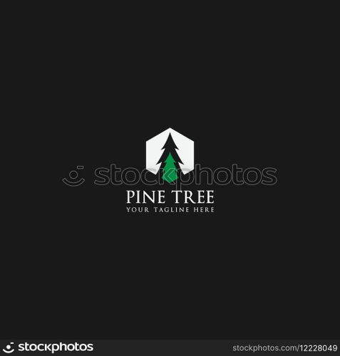 pine tree logo vector